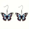 Gafas de Sol de Mariposa Nuevas de Verano Transfronterizas Colgante Plano de Acrílico Interesante Diseño de Mariposa con Pendientes