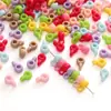Cuentas Sueltas Redondas Pequeñas de Acrílico de 9x4 mm, Cuentas Espaciadoras con Hilo para Colgante, Accesorios Hechos a Mano para Bricolaje, Pulsera para Mezclar y Combinar