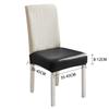 Funda de silla elástica doble de cuero PU impermeable transfronterizo, elástica, de color sólido, para taburete de hotel, Amazon TEMU