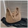 Bolsa Minimalista Urbana de Grande Capacidade, Bolsa Tote Feminina Versátil, Bolsa Dumpling, Bolsa de Ombro, Bolsa Transversal, Bolsa de Braço com Acabamento de Luxo