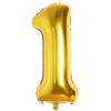 Globo digital de aluminio dorado y plateado de 16 pulgadas, ideal para fiestas de cumpleaños del 0 al 9, decoración de bodas.