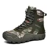 Botas de Combate Tamanho Grande Amazon Transfronteiriça Masculinas para Uso Externo Montanhismo Botas Táticas de Treinamento Deserto Resistentes ao Desgaste Antiderrapantes de Cano Alto