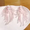 Libro Rojo Pequeño Super Hada Fantasía Flor Borla Flor de Cristal DIY Hecho a Mano Trenzado Accesorios para el Cabello Pendientes Material Venta al por Mayor