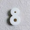 Novos blocos de construção alfanuméricos de fivela de sapato casual de acrílico com contas, acessórios de fivela de sapato artesanais faça você mesmo, atacado