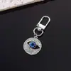 Llavero de Mano Ojo del Diablo Completo de Diamante Transfronterizo Vintage Europeo y Americano Llavero Ojo Turco Azul Joyería