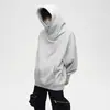 Sudadera con capucha de cuello alto americana de peso pesado para Otoño Invierno para Hombre con Capucha Holgada Streetwear Fresca Funcional para Pareja Chaqueta Deportiva Casual Tendencia ins