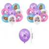 En Stock Demon Slayer Decoraciones para Fiesta de Cumpleaños de Niñas Tarjetas Colgantes Banners Toppers para Pasteles Set de Globos Tela de Fondo