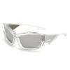 Nuevas gafas de sol con tecnología futurista europea y americana, estilo Y2K, para fotografía callejera, pasarela y moda para hombres y mujeres, gafas de sol transfronterizas.