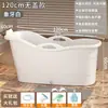 Tina de Baño para Adultos Cubo de Baño de Plástico Tina Gruesa Grande Tina de Baño para Todo el Cuerpo para el Hogar