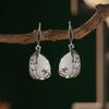 Nuevos Aretes de Pin de Plata 925 Estilo Nacional Estilo Chino de Alta Gama Combinan con Todo Otoño e Invierno Borla Larga Elegantes Aretes de Lujo Alto
