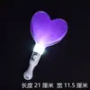 Palo de Ayuda Morado Estrellas Amor Palo Fluorescente Diadema Accesorios para Conciertos Actuación Infantil Sombrero Luminoso Diadema para el Cabello