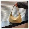 Bolso de Hombro Retro Tejido de Gran Capacidad a la Moda para Mujer 2025 Nuevo Verano Bolso de Hombro de Medialuna para el Trabajo
