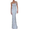 Dropshipping Moda Europea y Americana Ropa de Mujer Verano 2025 Nuevo Vestido Sexy Ajustado Estampado sin Espalda