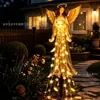 Nuevo producto transfronterizo: Luz Solar de Ángel para Jardín, una luz de estaca alimentada por energía solar con diseños angélicos
