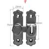 Pestillo de Puerta Cerrojo Cerradura de Puerta Corredera Cerradura de Puerta de Empujar-Tirar Hebilla Pestillo Fijo Sin Perforación Pasador de Puerta Simple Gadget de Puerta Antirrobo