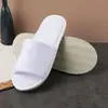 Pantuflas Desechables de Felpa para Hotel y Bed & Breakfast para Uso en Hotel, Hospitalidad en Casa, Salón de Belleza, Pantuflas Antideslizantes de Media Tapa sin Dedos