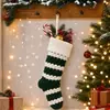 Calcetines grandes de bolsa de caramelo tejidos, accesorios para regalos, decoraciones navideñas más vendidas, calcetines transfronterizos, Navidad