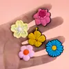 Nuevos Zuecos Mini Flor Lindos Hebilla Flor Zapatos Flor Hebilla Zapatos Casuales Accesorios Personalizados Bolso de Playa Hebilla Decorativa