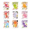 Et008 Pegatinas Decorativas de Dinosaurios de Dibujos Animados Transfronterizas Pegatinas DIY Pegatinas de Rompecabezas Navideño Pegatinas de Dibujos Animados