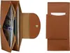 Bolsa de Armazenamento de Documentos de Viagem de Negócios de Luxo de Grande Capacidade, Carteira Protetora Anti-Scan, Estojo Multifuncional para Documentos de Viagem