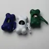 Bolsa de plástico para recoger excrementos de mascotas con forma de hueso, bolsa de limpieza con hebilla, venta directa de fábrica