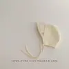 Gorro de Bebé Primavera y Otoño Delgado con Cordones Protector Solar para Recién Nacidos Puerta de Chimenea Gorro Fetal Coreano Color Sólido Gorro Baotou de Corte Tendencia