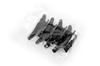 Pequeno Prendedor de Borboleta Preto e Branco Barbearia Posicionamento de Cabelo Plástico para Cabelo Prendedor de Cabelo 8cm Prendedor para Rabo de Cavalo