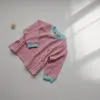 Liquidação de Tamanhos Descontinuados, Sem Devoluções ou Trocas. Blusas de Outono Infantis, Camisetas Listradas de Manga Longa para Meninas, Blusas de Desenho Animado para Meninos