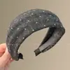 Diadema de Esponja Color Café Otoño Invierno para Mujer Estilo Coreano Uso Diario Versátil Diadema Alta para la Frente para Lavarse la Cara Atadura de Pelo Pinza para el Cabello