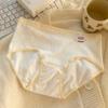 Calças fisiológicas anti-vazamento menstrual de algodão 5A para bebês, roupa íntima feminina de cintura média, virilha de algodão, antibacteriana, confortável para menstruação