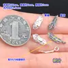 Plata de Ley S925 Finamente Elaborado Pez Koi Hoja Colgante Pequeño Joyería de Cristal Pulsera Tejida Collar Accesorios DIY