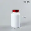 Botella Blanca de Alto Gama para Producto de Cuidado de la Salud 200cc Botella de Plástico para Cápsulas Botella de PET para Cápsulas de Tabletas Botella para Polvos Vitamina Maca