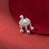 Nalan prata pura 999 estilo chinês caractere fu flor renda cadeado de longevidade pingente Xiangyun ao vivo online popular Y00560