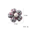 Nuevo Tejido de Cuadros Kt Relleno de Algodón Flor de Cinco Pétalos DIY Accesorios para el Cabello, Zapatos, Sombreros, Bolsos, Calcetines, Accesorios, Materiales y Piezas al por Mayor