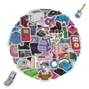 50 Adesivos Simples de Grafite Y2K para Garrafas de Água, Computadores e Celulares, Adesivos Decorativos à Prova d'Água, Decalques Criativos Minimalistas Atacado