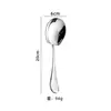 Colher de Servir em Aço Inoxidável 304 Colher Compartilhada para Restaurante Colher Aprofundada para Macarrão Escargot Colher para Ramen Colher de Servir Sopa Arroz Espátula de Servir