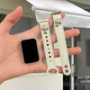 Correa Compatible con Huawei Band 11 Pro, Band 8/9/10 NFC, Pulsera de mujer en forma de cruz con doble remache de napa
