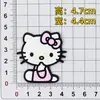 Parche de Goma Suave de PVC Cabeza de Gato de Dibujos Animados Gato Kt Accesorios para Funda de Teléfono Móvil y Tableta Materiales para Bricolaje en Casa Imán para Refrigerador