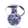 Jingdezhen Creativo Nuevo Colgante de Porcelana Azul y Blanco Botella Colgante Decoraciones para Árbol de Navidad Adornos Colgante para Coche Jarrón Carrillones de Viento
