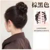 Clip para moño esponjoso con cabello sintético para un look estilo celebridad