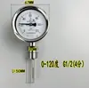 Termômetro bimetálico de aço inoxidável WSS-311/313BF, medidor de temperatura de água para tubulações de caldeira, tipo radial, Hangzhou Huatong