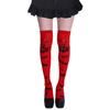 Fabricante en stock Amazon transfronterizo calcetines de murciélago de Halloween hasta la rodilla calcetines de media pantorrilla pelotas accesorios de maquillaje disfrazarse hasta la rodilla