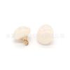 10mm Oval disco voador Pés dourados Cor de gelatina cor camisa camisa Fivela de pérola plástica Pés de metal Fivela de costura manual atacado