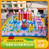 Castillo Inflable Equipo de Diversión Nuevo para Niños al Aire Libre Trampolín Inflable Grande Puesto al Aire Libre Tobogán