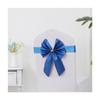 Respaldo de Silla Flor Lazo Elástico Libre Boda Banquete de Boda Hotel Funda de Silla de Hotel Decoración Lavable Cinta Cinta