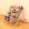 Estantería Escalera de Almacenamiento de Cajas Sorpresa de Escritorio Soporte Transparente para Exhibición de Figuras Pop Mart Soporte de Exhibición Figura Modelo