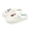 Pantuflas de Algodón Lidani OK Oso Lindo para Mujer, Pantuflas de Algodón Cálido de Felpa para Interiores para Otoño e Invierno, para Dormitorio de Estudiantes