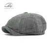 Sombrero Octagonal Nuevo Estilo Primavera 2024 Boina Cuadros Retro para Hombre Gorra Estilo Británico para Mujer Gorra de Biker Newsboy