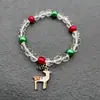 Europa y Estados Unidos Pulsera Caliente Navideña Transfronteriza Pulsera Festiva de Papá Noel Pulsera de Copo de Nieve Campana Alce Pulsera Elástica