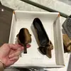 Tacones altos de cachemira con lazo~puntiagudos, zapatos de salón de tacón de aguja para mujer, elegantes y versátiles para primavera y otoño